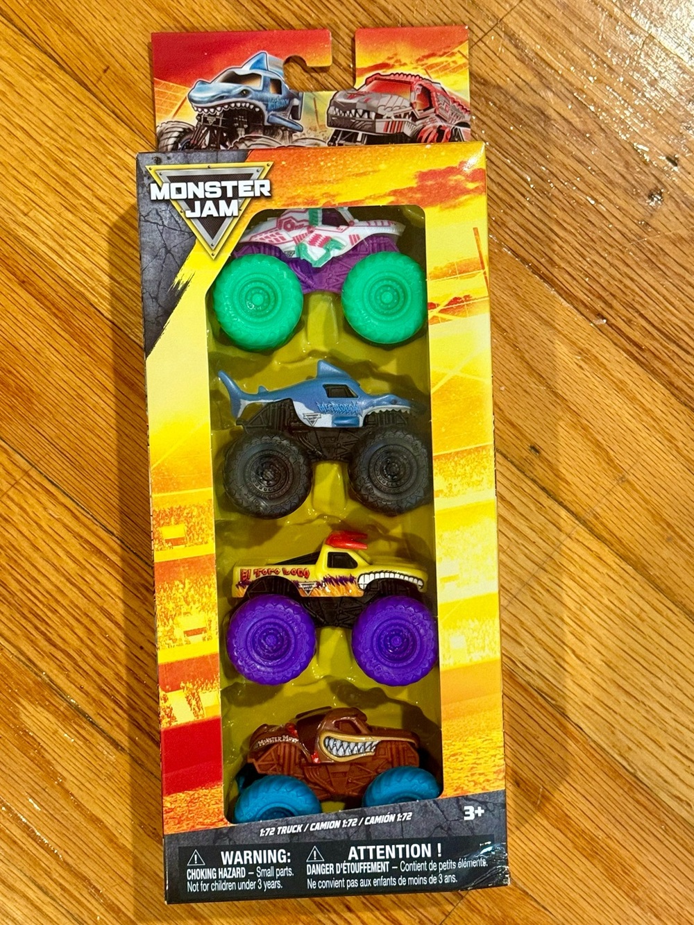 Monster Jam 4-Pack Monster Trucks 1:72